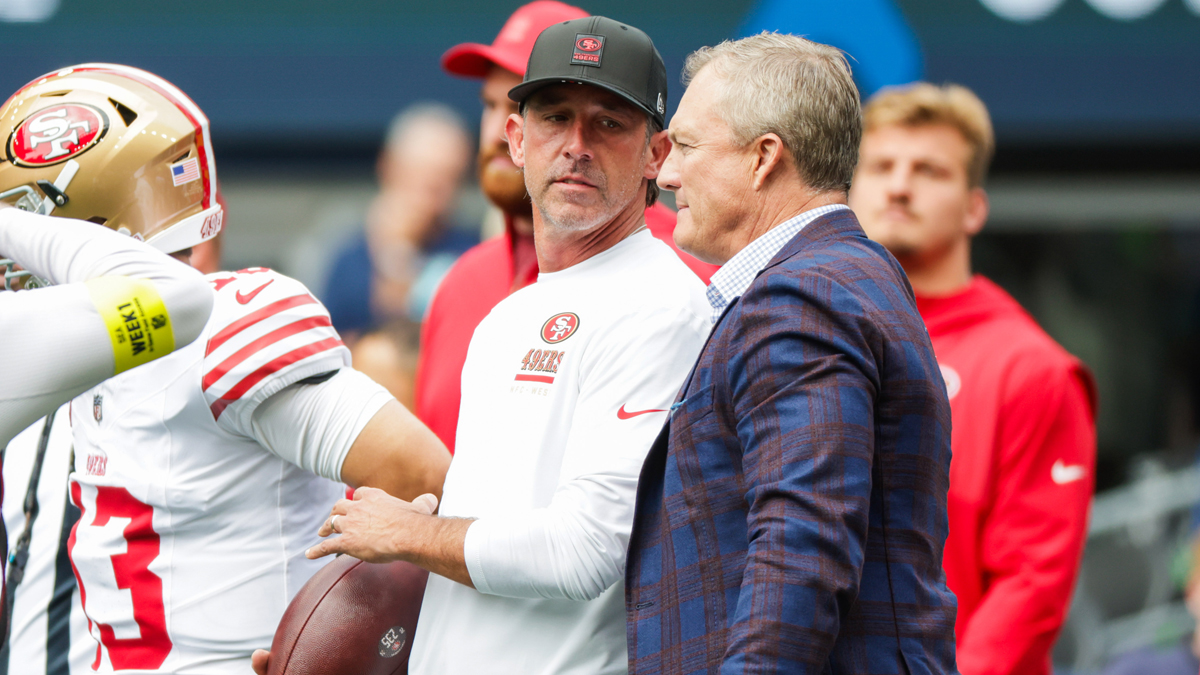 Legendary 49ers linemen Harris Barton, Randy Cross discuss team's offensive line draft philosophy