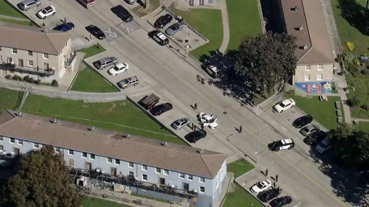 Police activity in San Francisco's Potrero Hill neighborhood