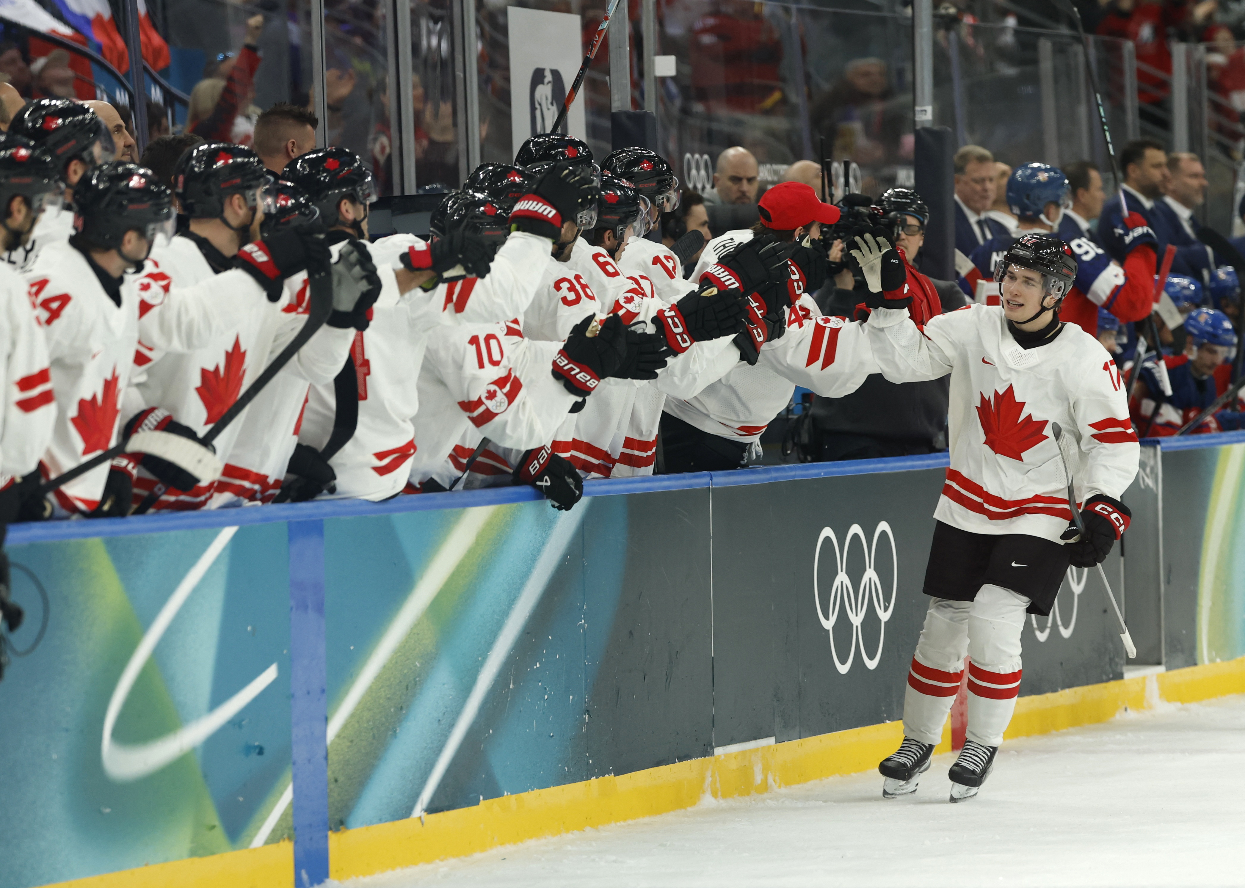Highlights: Sharks star Macklin Celebrini scores in Olympic debut for Canada