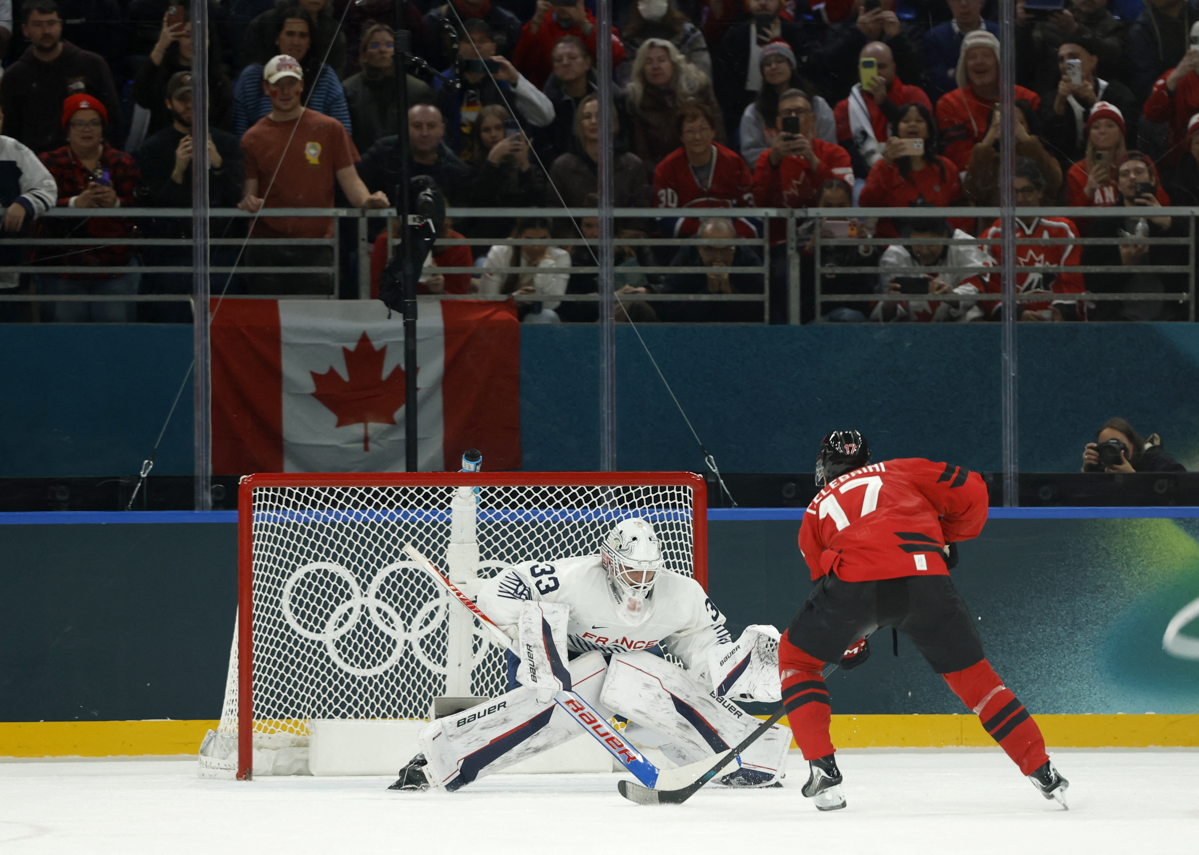 Highlights: Sharks star Macklin Celebrini scores twice in Canada's rout of France