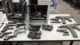 Ghost guns allegedly created by Jacob Reyes.
