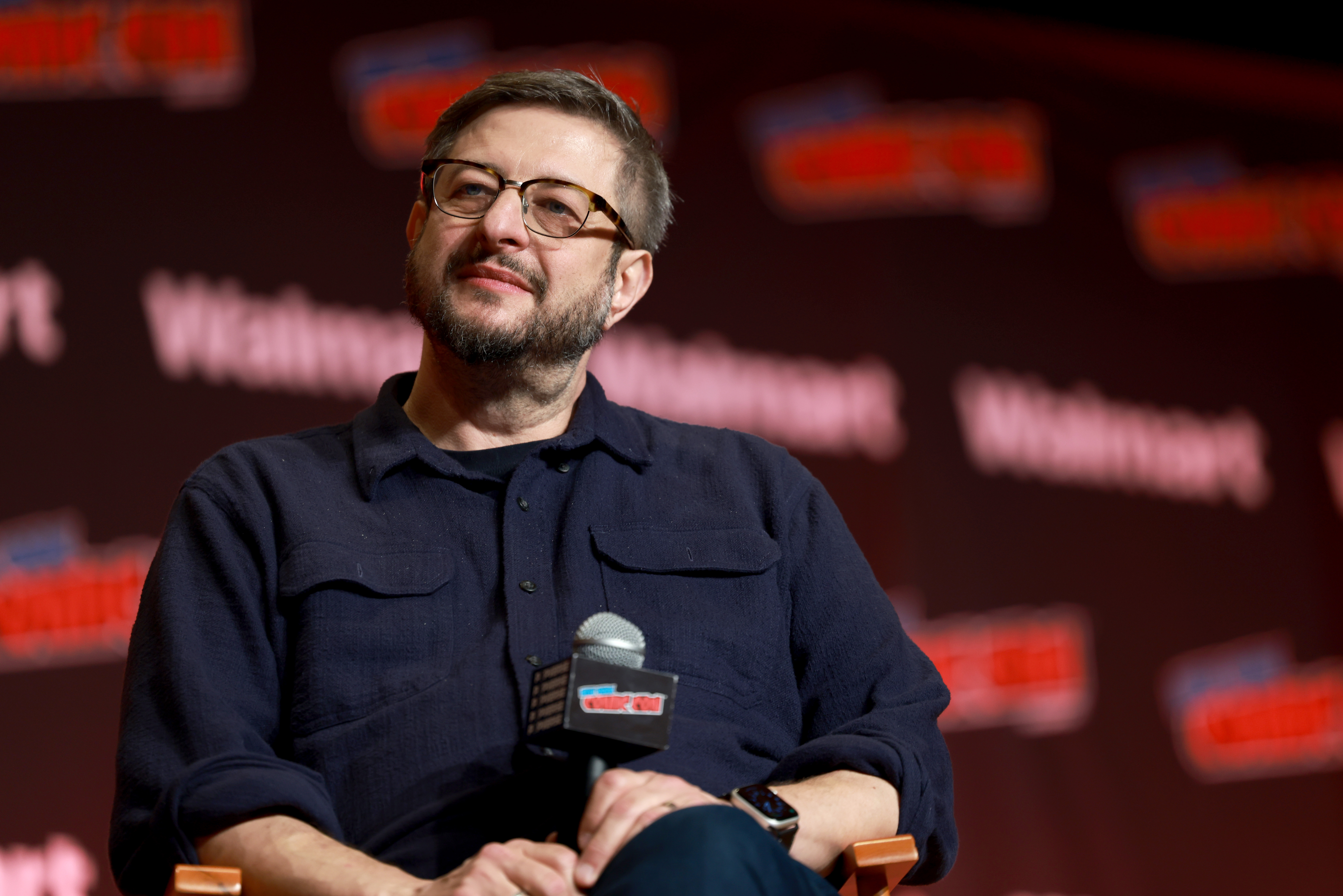 NEW YORK, NEW YORK – OCTOBER 11: Eugene Mirman speaks at the “Bob’s Burgers” panel during New York Comic Con 2025 at The Jacob K. Javits Convention Center on October 11, 2025 in New York City.  (Photo by Jason Mendez/Getty Images for ReedPop)