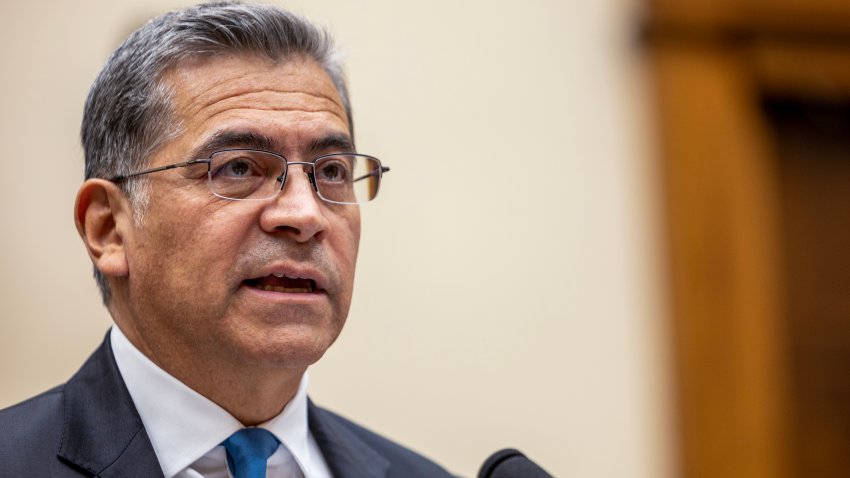 WASHINGTON, DC – NOVEMBER 20: Xavier Becerra speaks during a hearing on Capitol Hill on November 20, 2024 in Washington, DC. Becerra was giving testimony regarding oversight at HHS’s Refugee Resettlement Office. (Photo by Tasos Katopodis/Getty Images)