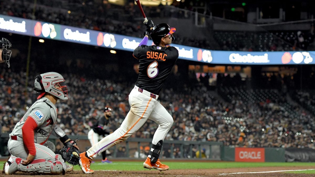 Daniel Susac first Giants batter in 50 years to reach rare feat – NBC