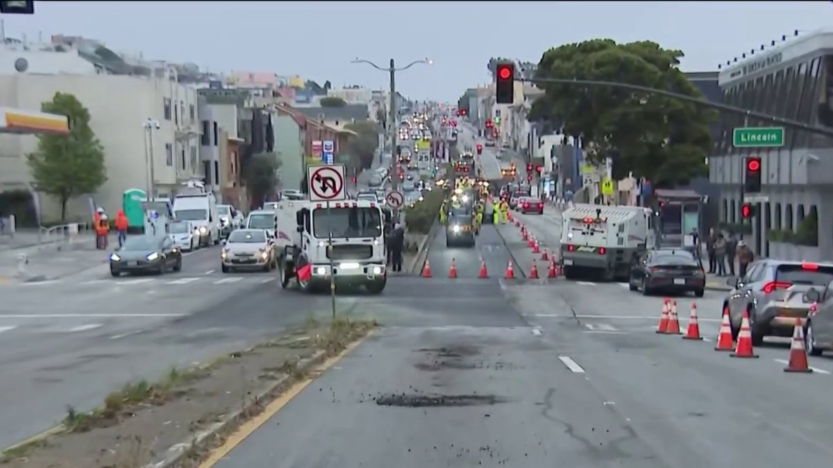 Highway 1 (19th Avenue) southbound closure in San Francisco