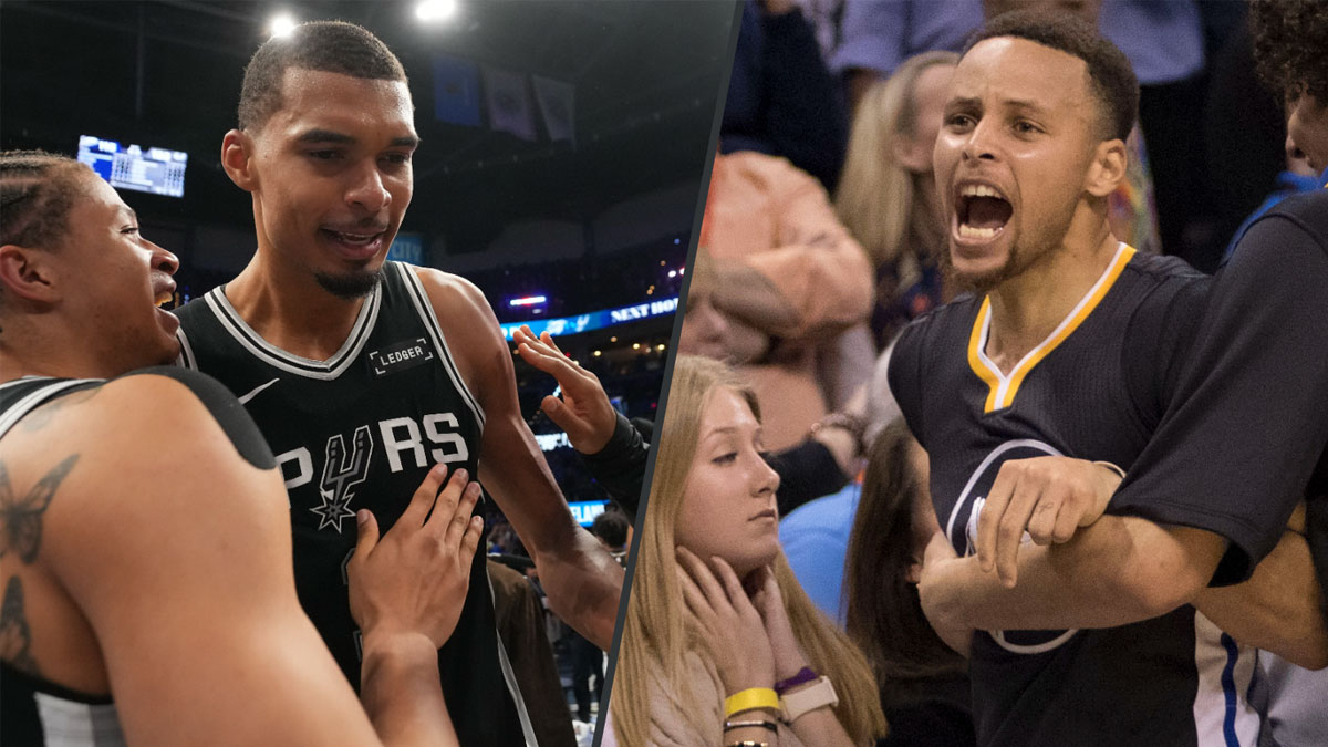 Clutch Victor Wembanyama 3-point shot eerily resembles iconic Steph Curry bucket