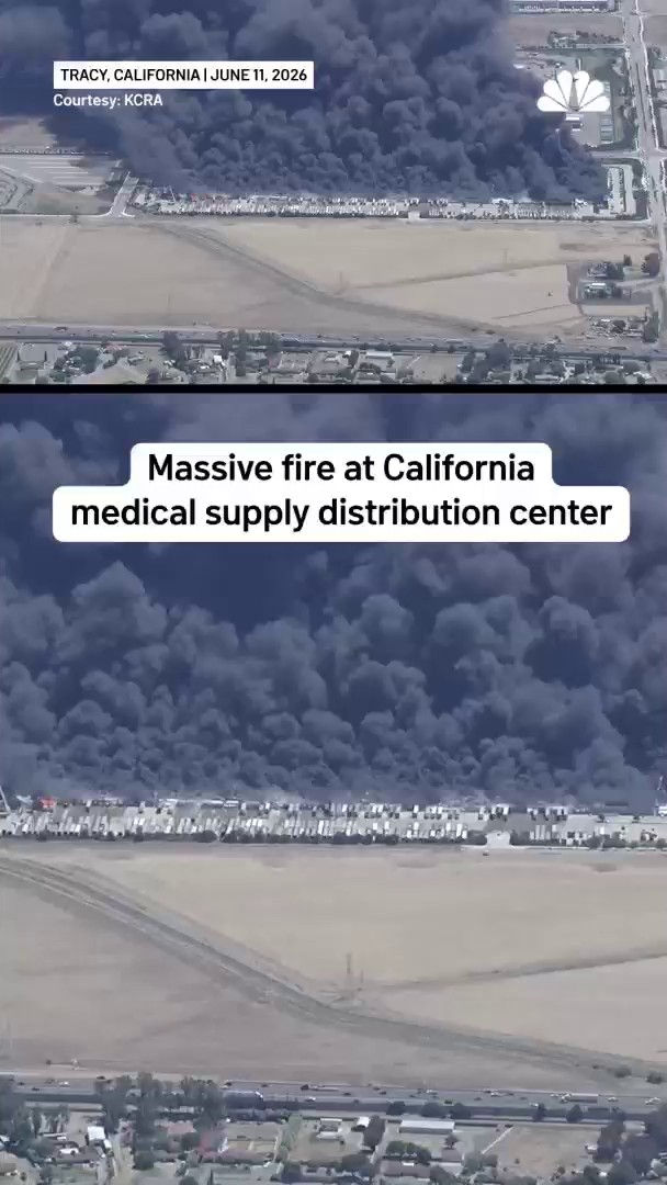 nbcbayarea.com - Massive warehouse fire destroys medical distribution center