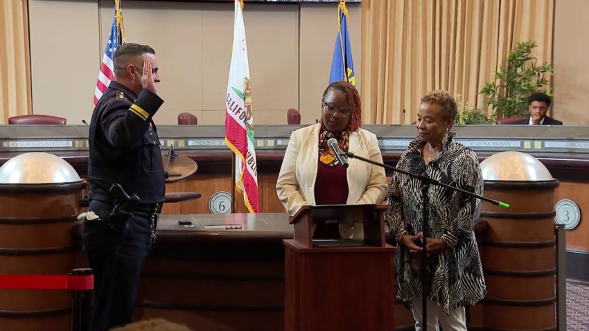 James Beere is sworn in as Oakland’s new police chief. (July 29, 2026)