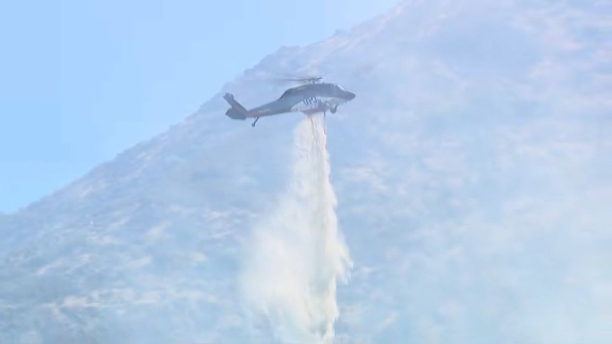 Brush fire burns roughly 50 acres near Clayton