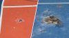 Renovated basketball courts in San Jose damaged by apparent illegal fireworks