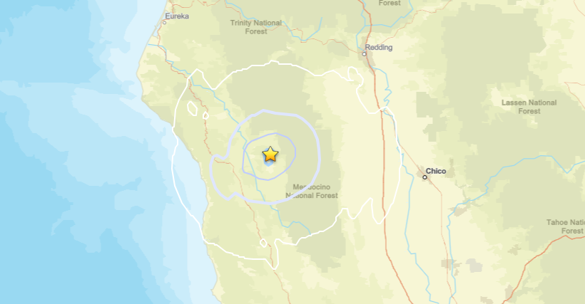 Preliminary 3. 9 magnitude earthquake strikes in Mendocino County