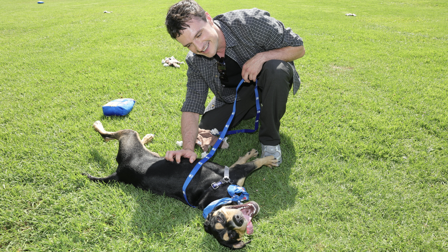 Actor Josh Hutcherson visits California animal shelter to promote adoptions