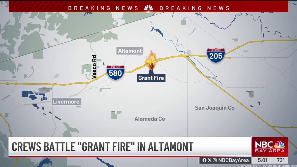 Firefighters halt progress of brush fire in the East Bay
