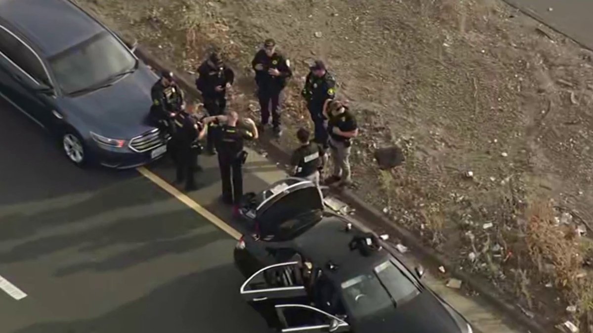 Police activity on I-580 near Powell Street in Emeryville