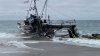 North Beach closes temporarily after fishing vessel runs aground