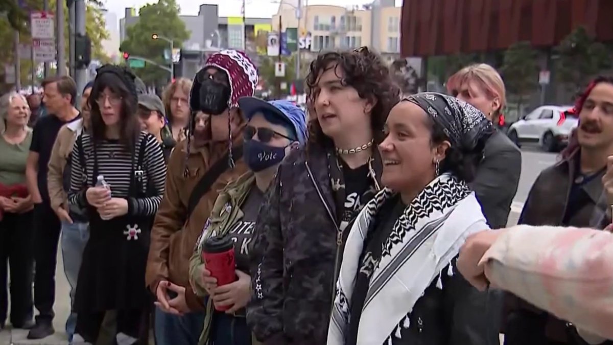 Supporters rally for 18 arrested during San Francisco Pride block party