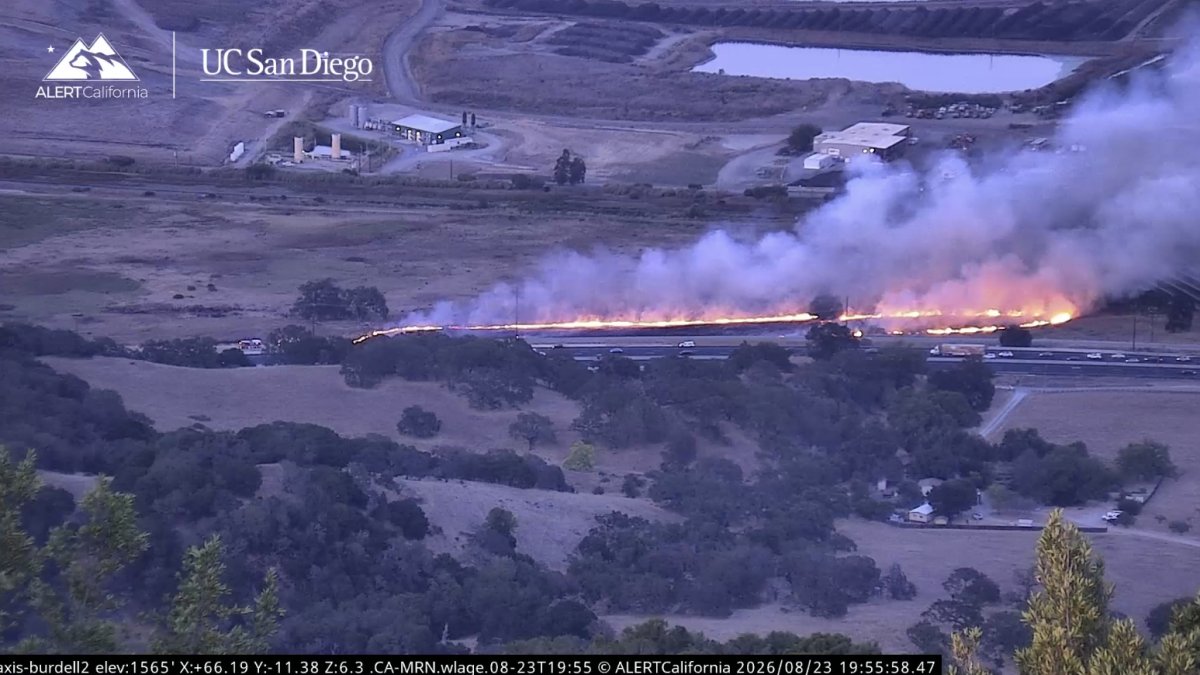 Vegetation fire makes its way into solar facility in Sonoma County