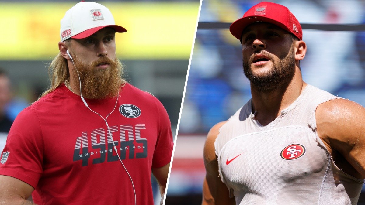 49ers coach Kyle Shanahan shares positive updates on George Kittle, Nick Bosa's rehab progress
