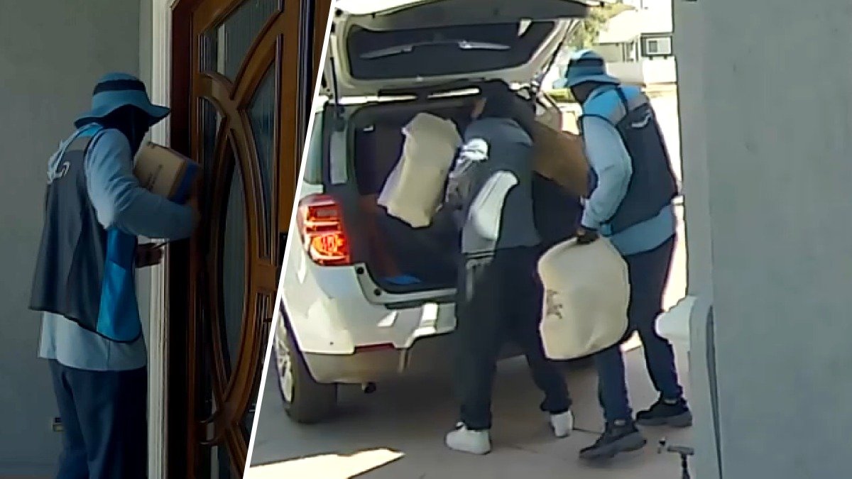 Person wearing Amazon vest, at least 2 others burglarize San Jose home