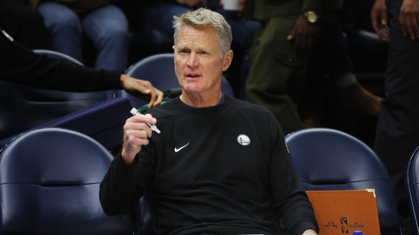 Oct 28, 2026; Minneapolis, Minnesota, USA;  Golden State Warriors head coach Steve Kerr prepares for the game against the Minnesota Timberwolves at Target Center.  Mandatory Credit: Bruce Kluckhohn-Imagn Images