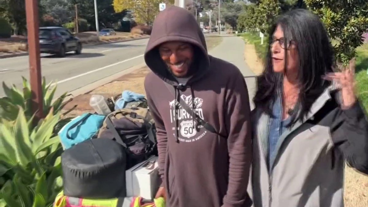Epic journey: NY man walks across country to SF
