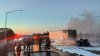 Tesla semi fire shuts down Southbound I-880 in Hayward, causing major delays