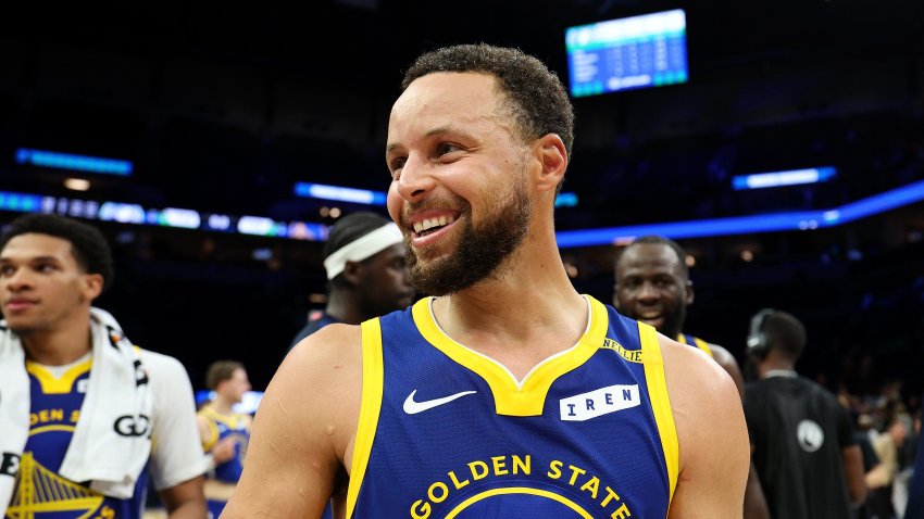 MINNEAPOLIS, MINNESOTA – OCTOBER 28: Stephen Curry #30 of the Golden State Warriors smiles as he walks off the floor after the game against the Minnesota Timberwolves at Target Center on October 28, 2026 in Minneapolis, Minnesota. The Warriors defeated the Timberwolves 119-114. NOTE TO USER: User expressly acknowledges and agrees that, by downloading and or using this photograph, User is consenting to the terms and conditions of the Getty Images License Agreement. (Photo by David Berding/Getty Images)