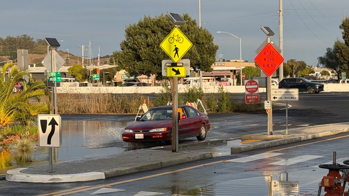 High tides continue flooding Marin County, filling roads and neighborhoods