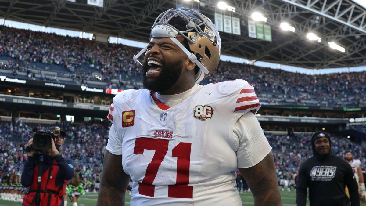 Trent Williams won't rule out the possibility of playing long enough to make the 49ers' 10-year wall