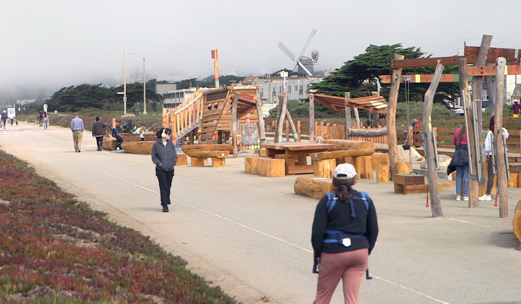 The new Shipwreck Cove children’s playground sits on Sunset Dunes Park.