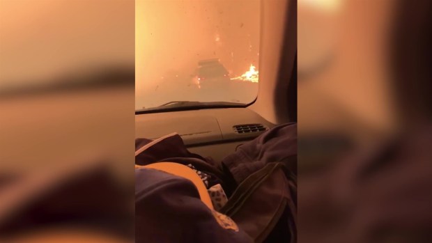 Butte County Resident Drives Through Wildfire to Evacuate