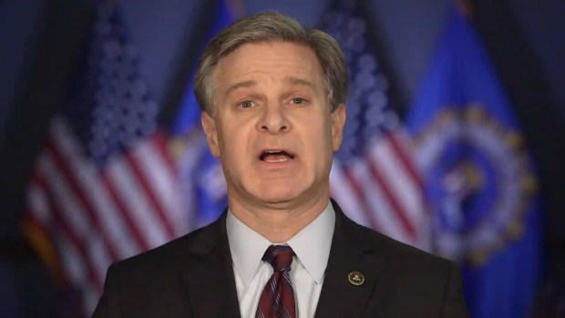 [NATL] FBI Director Wray Says He's 'Angry' About Shutdown