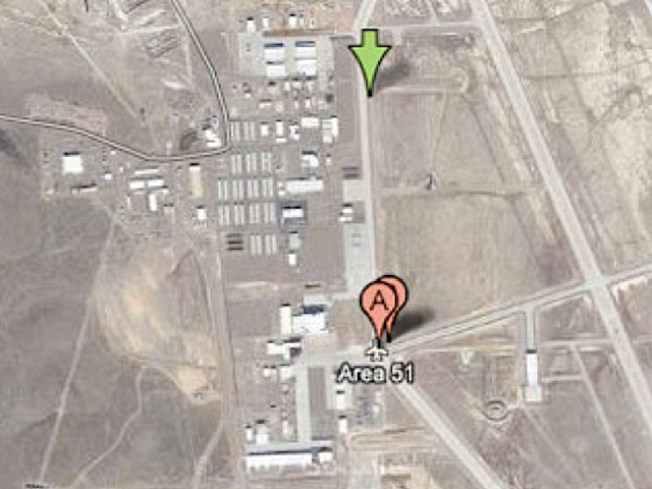 Area 51 in google maps