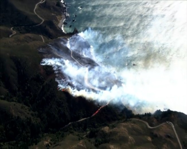 Muir Fire Near Slide Ranch Area of Marin County Shuts Down Highway 1