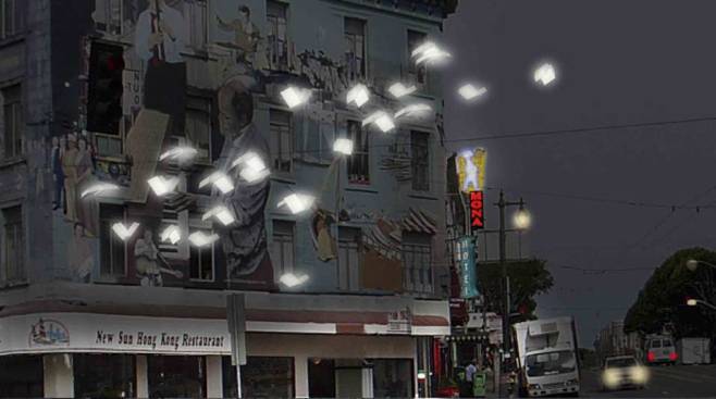 Fun with Public Art: North Beach Sez Yes to Flying Books