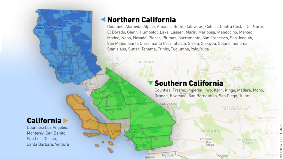 Image result for 3 californias